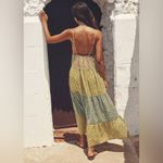 ZARA Multicolor Patchwork Sleeveless Lightweight Cotton Midi Dress Size Medium Photo 4