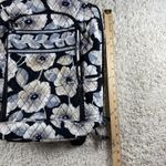 Vera Bradley  Quilted Floral Backpack Black White Beige Adjustable Straps Photo 9