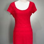 Max Studio CLEARANCE! Red Casual Bodycon Dress Size L VGUC Photo 0