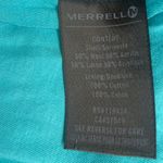 Merrell  Wool Blend Zip Up Sweater Jacket Womens Size Medium Brown Blue Lining Photo 9