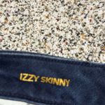 Michael Kors  Women's Size 4 Blue Izzy Skinny Lace-Up Jeans Dark Wash Photo 1