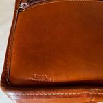 American Vintage Vintage Stone Mountain Tan Leather Shoulder Bag Small Organizer Pouch USA Photo 5