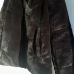 ZARA Faux Fur Black Coat Photo 2