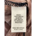 Versona Women's Tie-Dye Pullover V-Neck Long Sleeve Top Black Brown Size Medium Photo 6