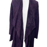 Barefoot Dreams  Calypso 436 Cascade Cardigan Size S/M Women's Purple Bamboo Photo 1