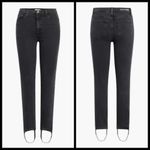 💕FAVORITE DAUGHTER💕 Evelyn High Rise Straight Leg Stirrup Jeans Storm Black 26 Photo 5