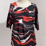 Calvin Klein Women's Multicolor Short Sleeve Blouse Top Size S Photo 0