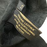 None Womens Black Genuine Suede Leather Gloves Fully Lined Size 7.5 Medium Photo 2