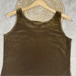 Double D Ranch Green Velvet Velour Sleeveless Tank Top Scoop Neck Western Size M Size M Photo 4
