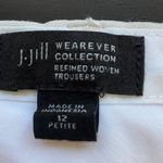 J.Jill Wearever Refined Woven Trousers Dress Pants Women's 12 Petite Tan Career Photo 8