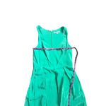 Amanda Uprichard  Silk Fit and Flare Midi Dress Green S Photo 4