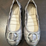 Adam Tucker by me too Metallic Gold Ballet Flats Women Size 6.5 Silver Photo 0