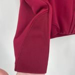 Nike Vintage‎  Women's Long Sleeve Full Zip Track Jacket Burgundy White Medium Photo 5
