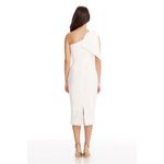 Dress the Population  Tiffany Midi Dress Women's Small White One-Shoulder NWOT Photo 1