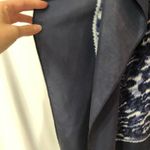 Michael Kors Blue Silk Tunic Top Tie Back Womens S/M Luxury Preppy Classic Photo 6