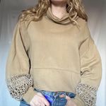 Free People Turtleneck with Crochet Sleeves Photo 0