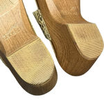 Dansko  Sophie Wedge Sandals 11-11.5 Beige Snakeskin Leather Slip On Clogs Shoes Photo 10