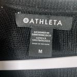 Athleta  Hanover Refined V-Neck Sweater in Black Merino Wool size medium Photo 6