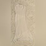 Dress the Population NWOT AMY crepe one shoulder maxi slit white gown sz M Photo 6