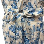 AQUA  Sleeveless Square Neck Blue Toile Crop Top & Midi Tiered‎ Skirt  Size L NWT Photo 9