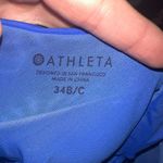 Athleta high neck bleach dye 34B/C tankini sporty swim top Photo 2