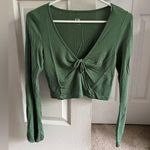 PacSun  green cropped blouse Photo 0