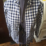 J Crew Factory checked business casual button down shirt Black Size XXS Photo 0