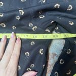 French Connection WOMENS  SIZE UK M NAVY MIX CREW PULLOVER BLOUSE TOP FRILL TRIM Photo 2