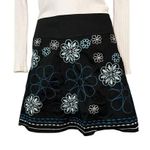 Heart soul Floral Embroidered A Line Zip Back Skirt 28” Waist Size 1 Photo 1