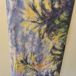 metropolitan museum art scarf Silk Claude Monet Palm Trees Bordighera Art Wear Blue Photo 7