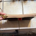 Coach Brown Wristlet with Red Stripe Photo 7