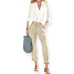 Sundance  Quinn Bohemian Linen Blend Slouchy Pants Button Fly Size 12 Petite Photo 10