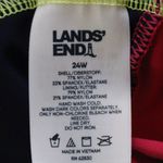 Lands' End Lands’ End Squareneck Tankini Swim Top Plus Size 24W Underwire Sea Navy Lime Photo 5