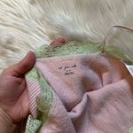 Urban Outfitters UO Out From Under Lace Trim Bodysuit In Pale Pink/Green Photo 5