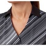 Lady Hagen  Empower Collection Stripe Yoke Sleeveless‎ Golf Polo Sz M Photo 2