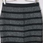 Worthington black gray layered lace office pencil skirt Photo 1