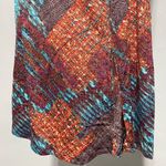 New Attitudes by Renee Printed Knit Knot Front Pockets Tunic Multi Size Medium Multiple Photo 8