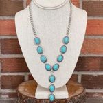 Red Saguaro Trading Post Faux Turquoise Concho Lariat Necklace Photo 0