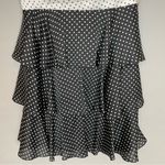 White House | Black Market White House Black‎ Market Dress Polka Dot Removable Straps Ruffle Skirt Size 12 Photo 3