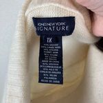 Jones New York Signature women’s 1X angora blend cream knit cardigan sweater NEW Photo 4