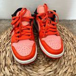 Nike Women Air Force 1 '07 Size 6.5 orange pink low top Basketball Shoes Photo 3