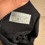 Athleta Shimmer Stripe Tight Leggings Black Silver- Size Medium Photo 5