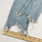 American Eagle  Womens Size 2 Short Stretch Light Wash Jeans Raw Hem Skinny Photo 13