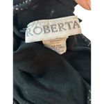 Roberta High Neck Long Sleeve Long Embellishments Black Gown Dress Size Medium Photo 7