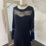 IRO  Witchy Whimsygoth Black Lace Midi Dress Size 16 / XL Photo 4