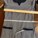 Talbots Houndstooth Ponte Dress Preppy Old Money Academia Classic size 6 office Photo 4