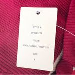 Pink Owl NWT  3/4 Sleeve Striped Stretch Sweater Dress Size Medium Red Black Tan Photo 8