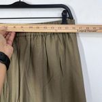 House of Harlow 1960 Pants Large Wide‎ Leg High Waist Pleated Lined Olive Preppy Green Photo 7