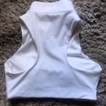 Nike Women's Air Dri-FIT Swoosh Mockneck 1/2-Zip Bra-White/Black Photo 5