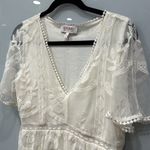 Shyanne  Country White Boho Western Long Maxi Lace Ivory Shirt Wedding Dress Sz M Photo 1